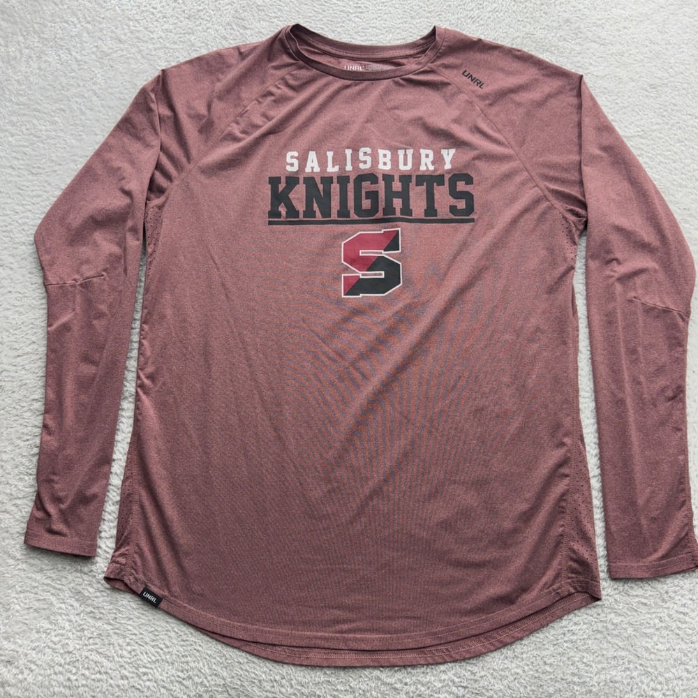UNRL Stride Collection Salisbury Knights Mens L Long Sleeve Performance Shirt